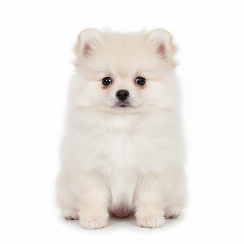Cachorro Pomerania Línea Coreano Asiático