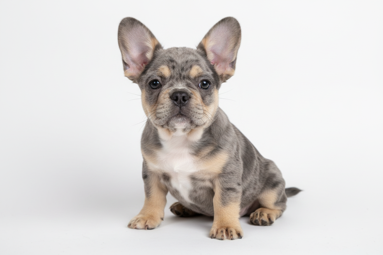 Bulldog Francés Fluffy Merle Bigrope